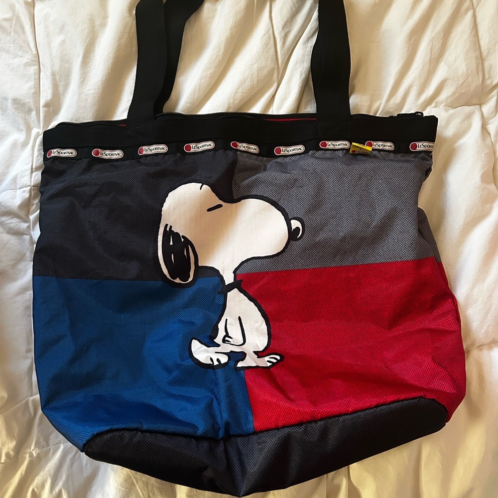 LeSportsac Peanuts collection Vibrant Red Tote